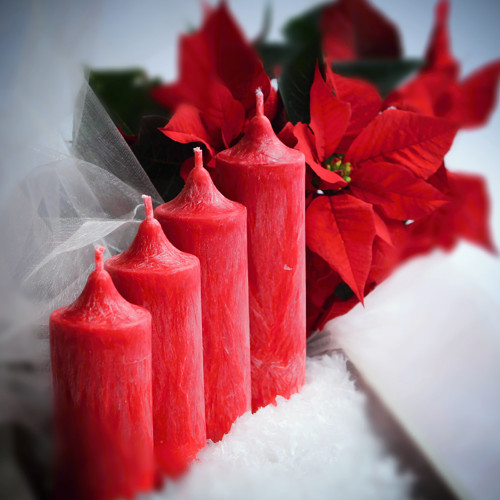 Adventní sada svíček - červená — foto 2
