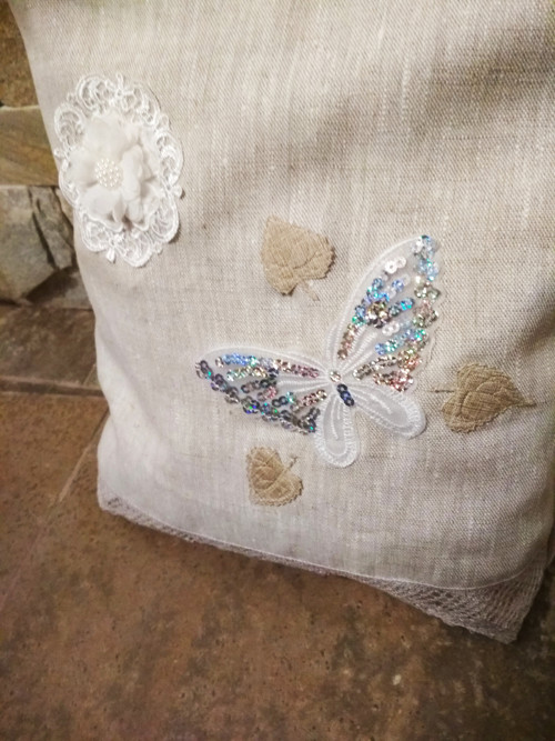 Lněná taška "SHABBY CHIC" — foto 2