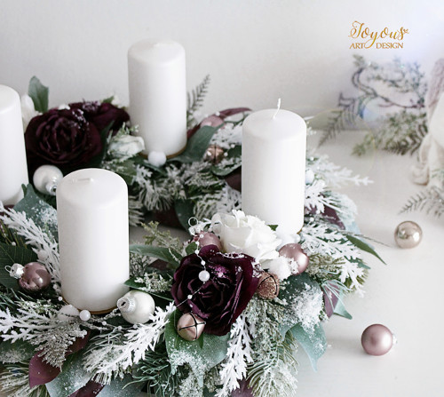 Luxusní rustikální adventní věnec — foto 3
