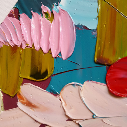 "Fall in love" impasto olej — foto 3