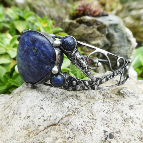Náramek - sodalit, lapis lazuli — foto 3