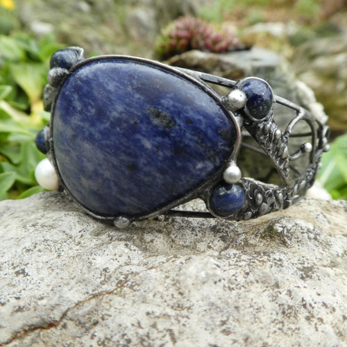 Náramek - sodalit, lapis lazuli — foto 2
