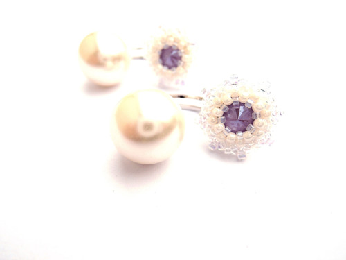 Záušnice "Lilac pearl" — foto 2
