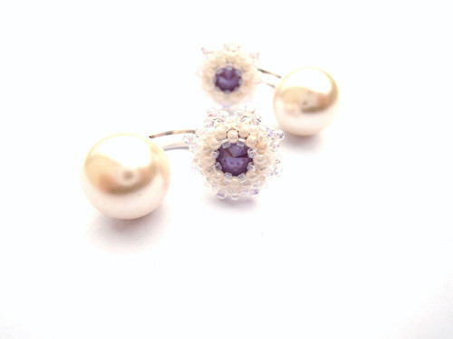 Záušnice "Lilac pearl" — foto 3