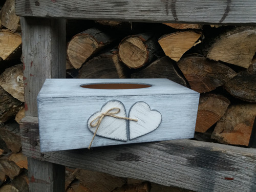 Krabička na kapesníčky srdíčková — foto 3