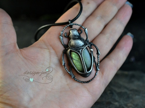 Scarabeus - labradorit — foto 2