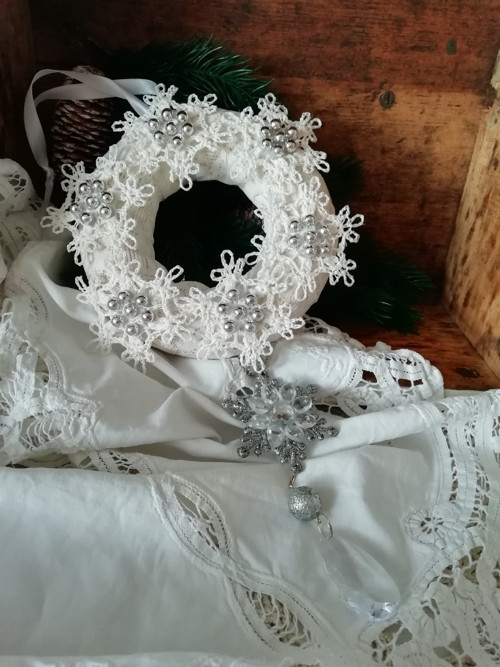 Věnec vánoční vločky — foto 4