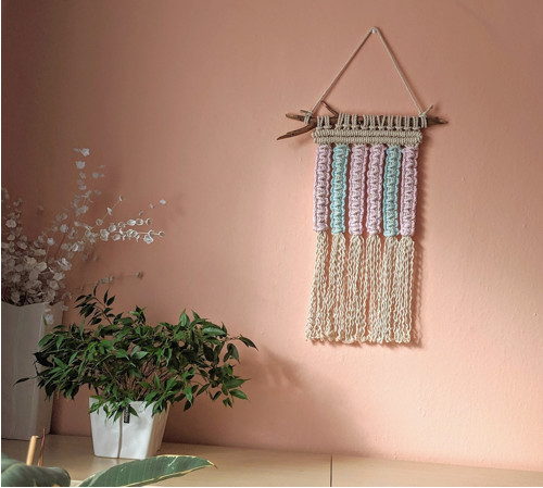 Macramé BOHO dekorácia — foto 3