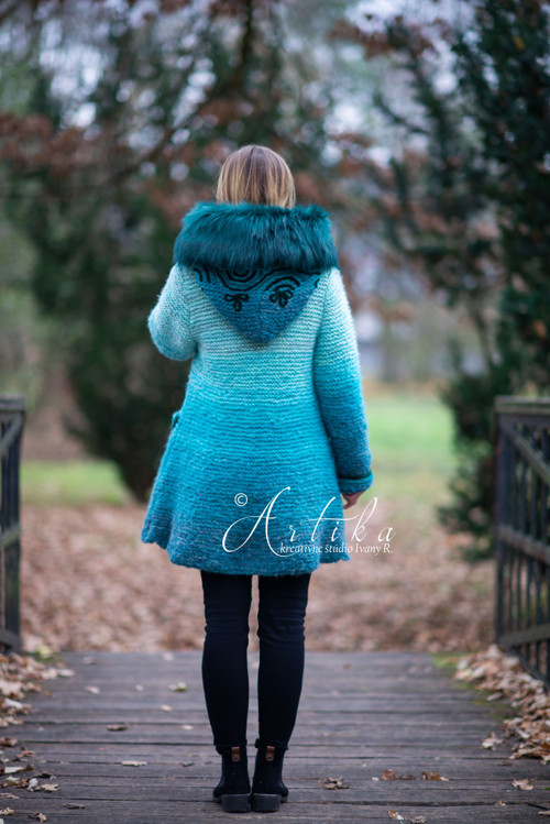 Kabátik - Happy Turquoise Blue — foto 5