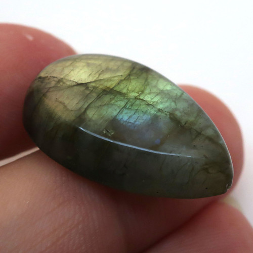 Kabošon labradorit kapka 24mm REZERVACE — foto 2