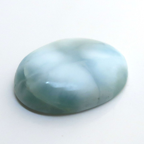 Kabošon výběrový larimar ovál 20,0mm — foto 3
