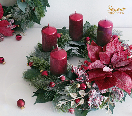 Luxusní rustikální adventní věnec — foto 2