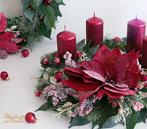 Luxusní rustikální adventní věnec — foto 4