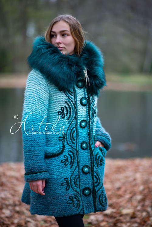 Kabátik - Happy Turquoise Blue — foto 2