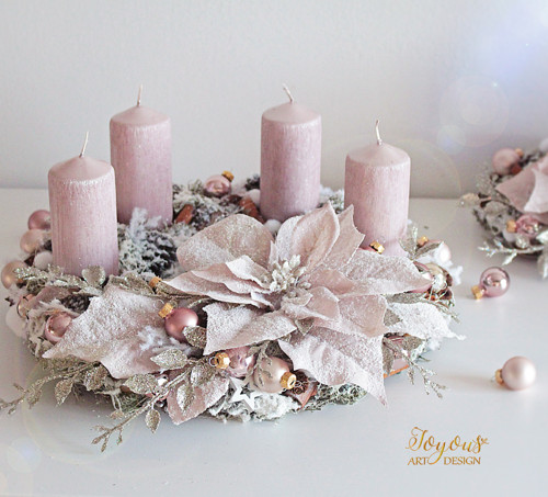 Luxusní rustikální adventní věnec — foto 3
