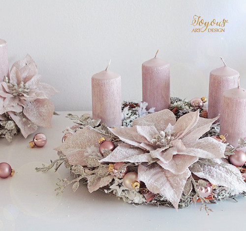 Luxusní rustikální adventní věnec — foto 4
