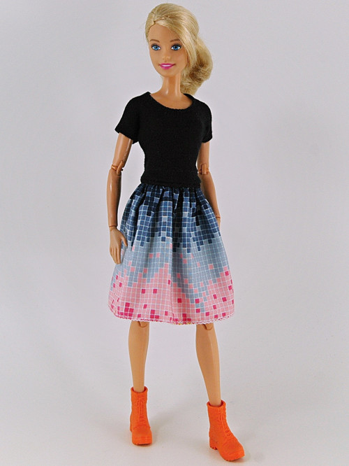 Barbie - Sukně modrorůžová — foto 2