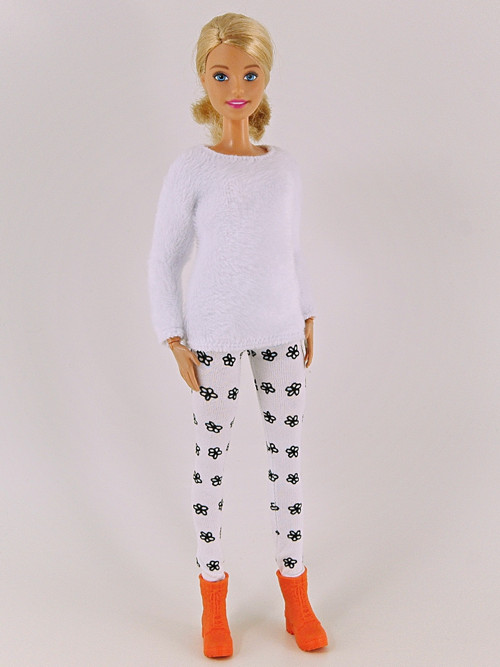 Barbie - Legíny kytičkové — foto 3