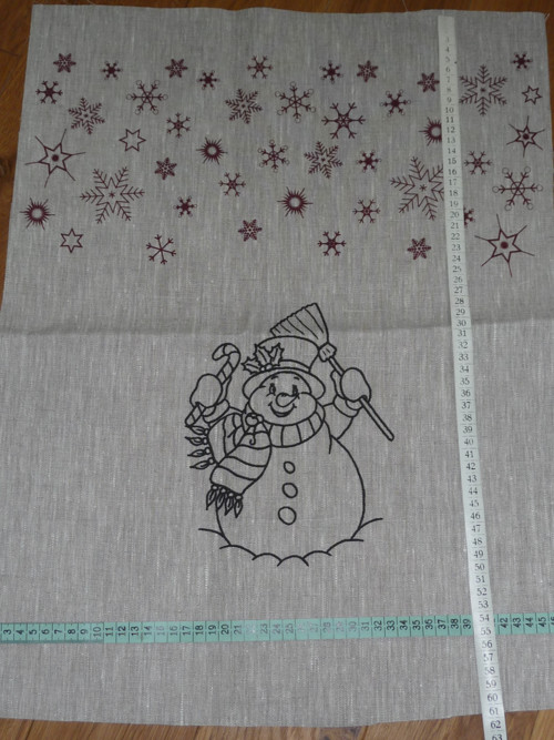 Lněný Panel S Vánočním Motivem — foto 3