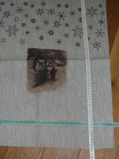 Lněný Panel S Vánočním Motivem — foto 2