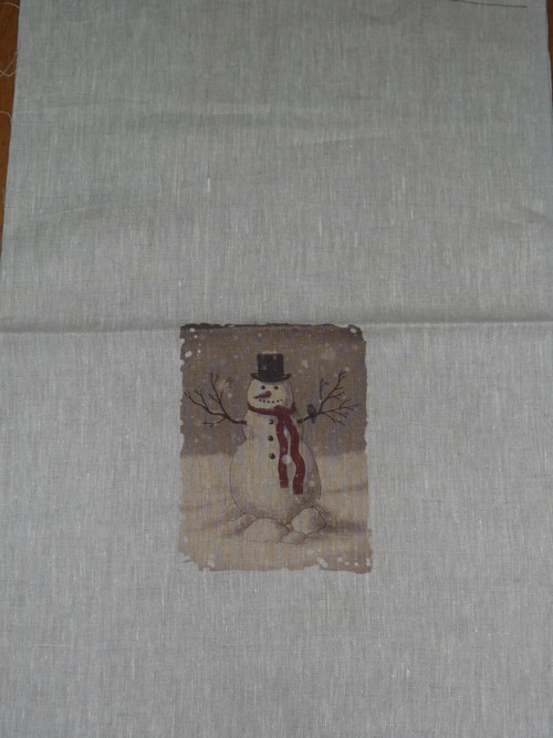 Lněný Panel S Vánočním Motivem — foto 4