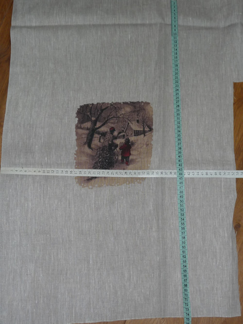 Lněný Panel S Vánočním Motivem — foto 3