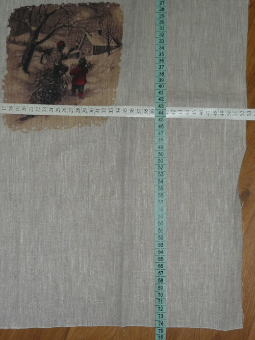 Lněný Panel S Vánočním Motivem — foto 2