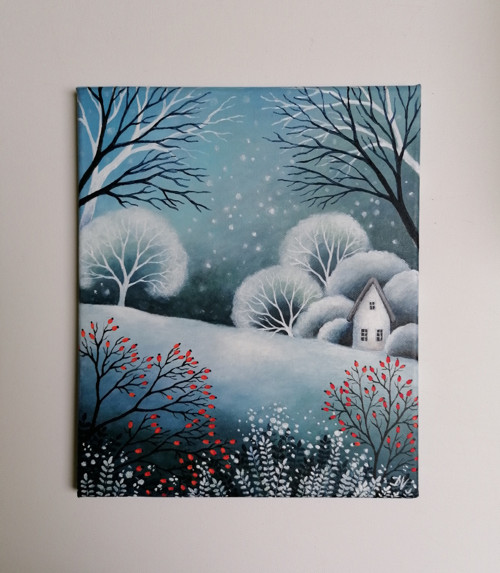 Zimní romance (25x30 cm) — foto 6
