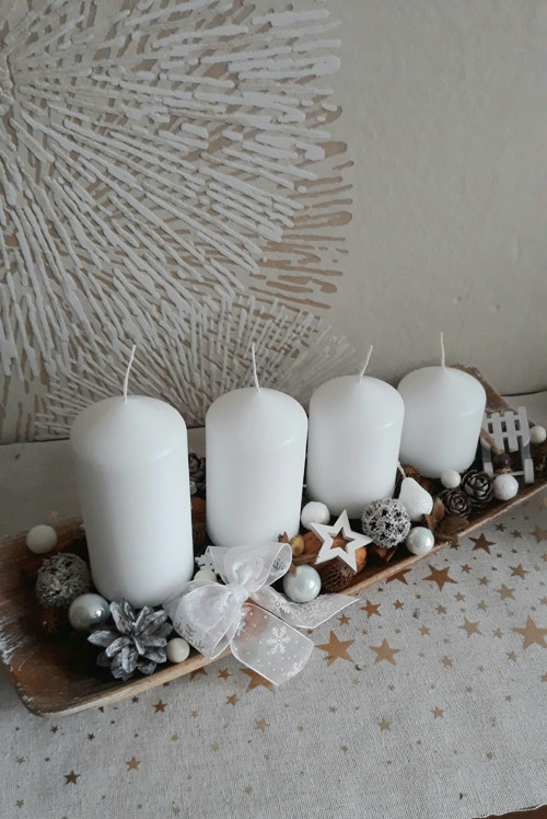 Přírodní adventní svícen — foto 2