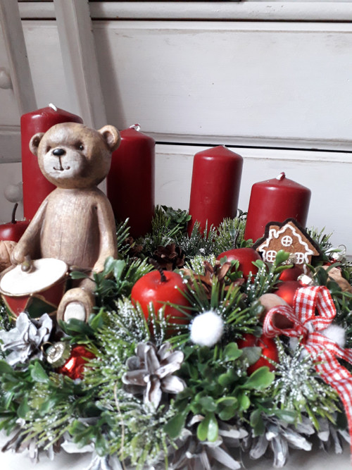 Adventní věnec s méďou — foto 5