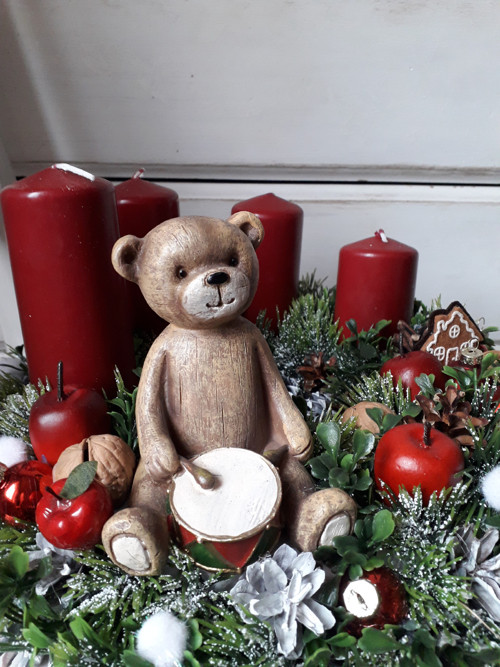 Adventní věnec s méďou — foto 4