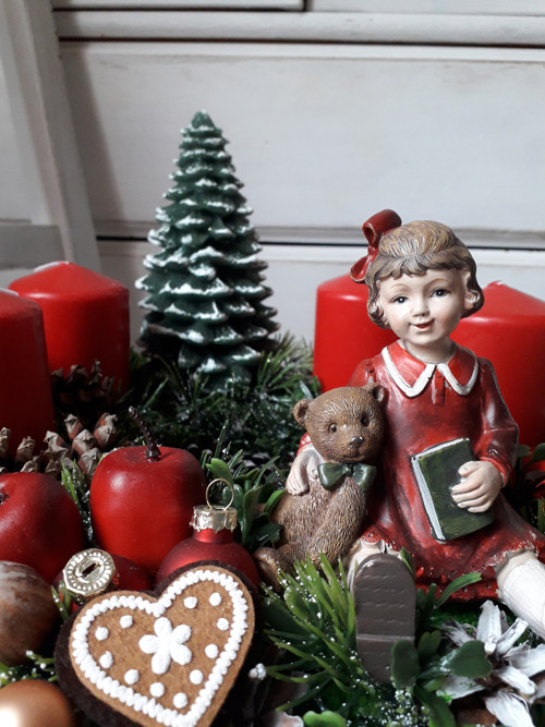 Adventni retro věnec — foto 2