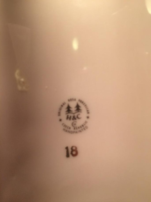 Hodiny z růžového porcelánu — foto 5