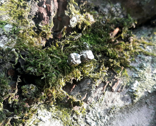 PYRITKY_náušnice z českého pyritu_S — foto 3
