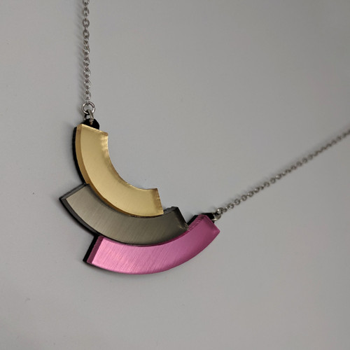Rainbow - Gold / Náhrdelník — foto 3