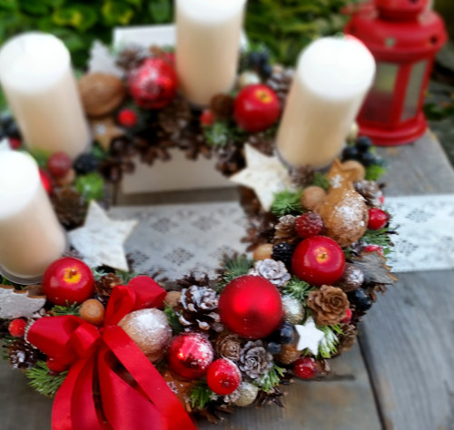 Adventní věnec s ovocem — foto 6