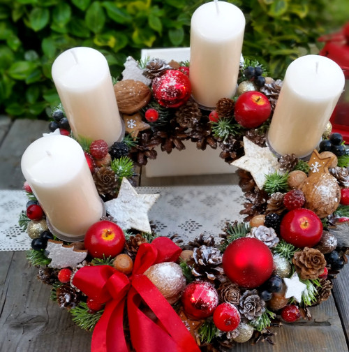 Adventní věnec s ovocem — foto 5