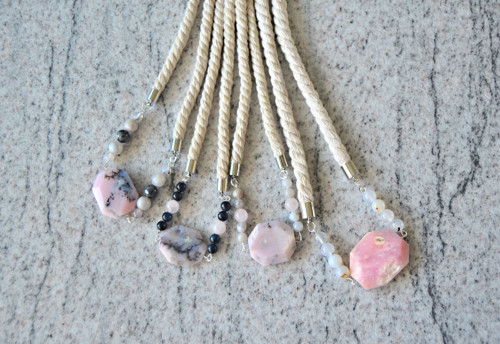 Náhrdelník Silver Opal Agate Beads — foto 3