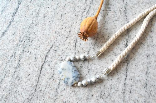 Náhrdelník Silver Opal Magnesite Beads — foto 4