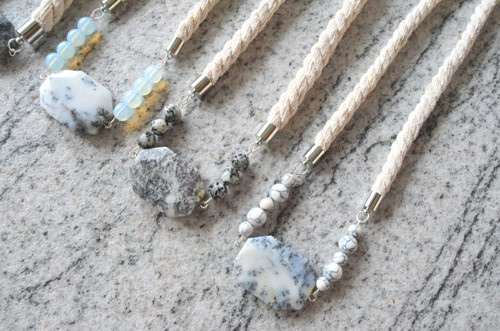 Náhrdelník Silver Opal Magnesite Beads — foto 5