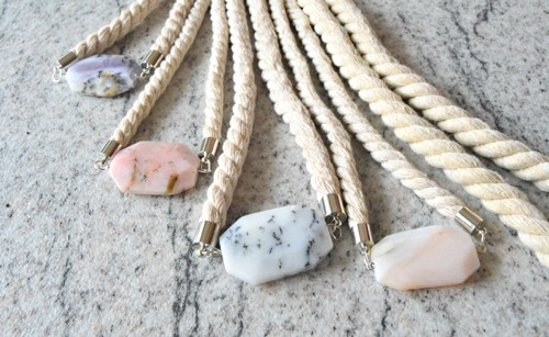 Náhrdelník SILVER PINK OPAL — foto 4