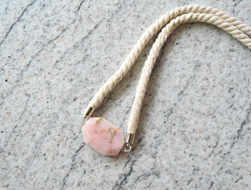 Náhrdelník SILVER PINK OPAL — foto 2