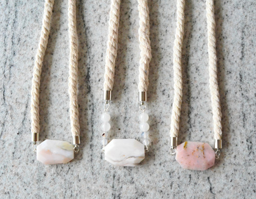 Náhrdelník SILVER PINK OPAL — foto 5