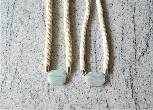Náhrdelník Silver Rope Line Amazonite — foto 3