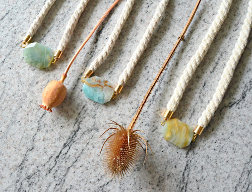 Náhrdelník Gold Rope Amazonite Marble — foto 5