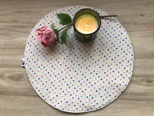 Prostírka kulatá - puntík — foto 3