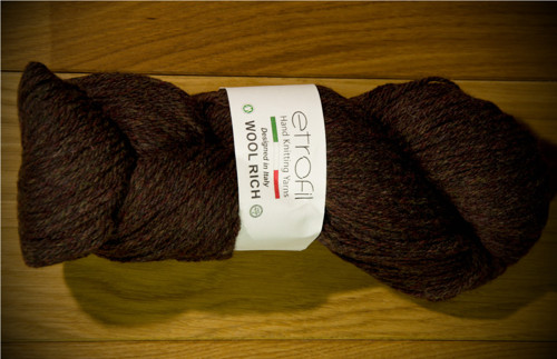 Bio příze merino- hnědá — foto 2