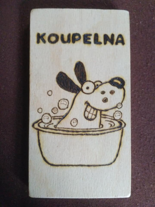 Cedulky KOUPELNA a WC — foto 2