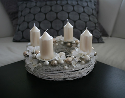 Adventní svícen smetanový — foto 4