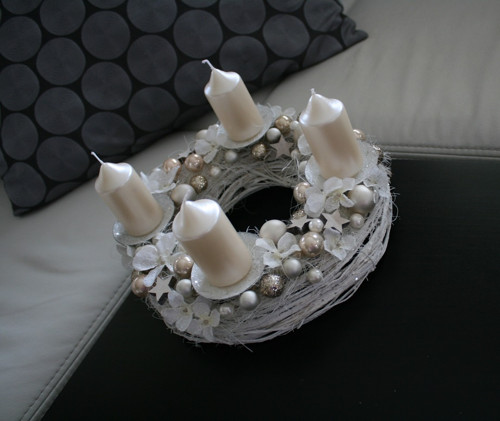 Adventní svícen smetanový — foto 6